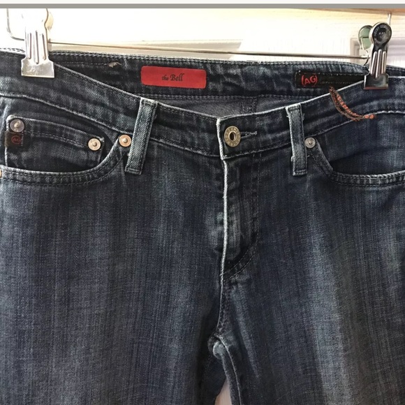 AG Adriano Goldschmied The Bell Bottom Jeans Flare Denim Low Rise Flattering - Picture 6 of 11